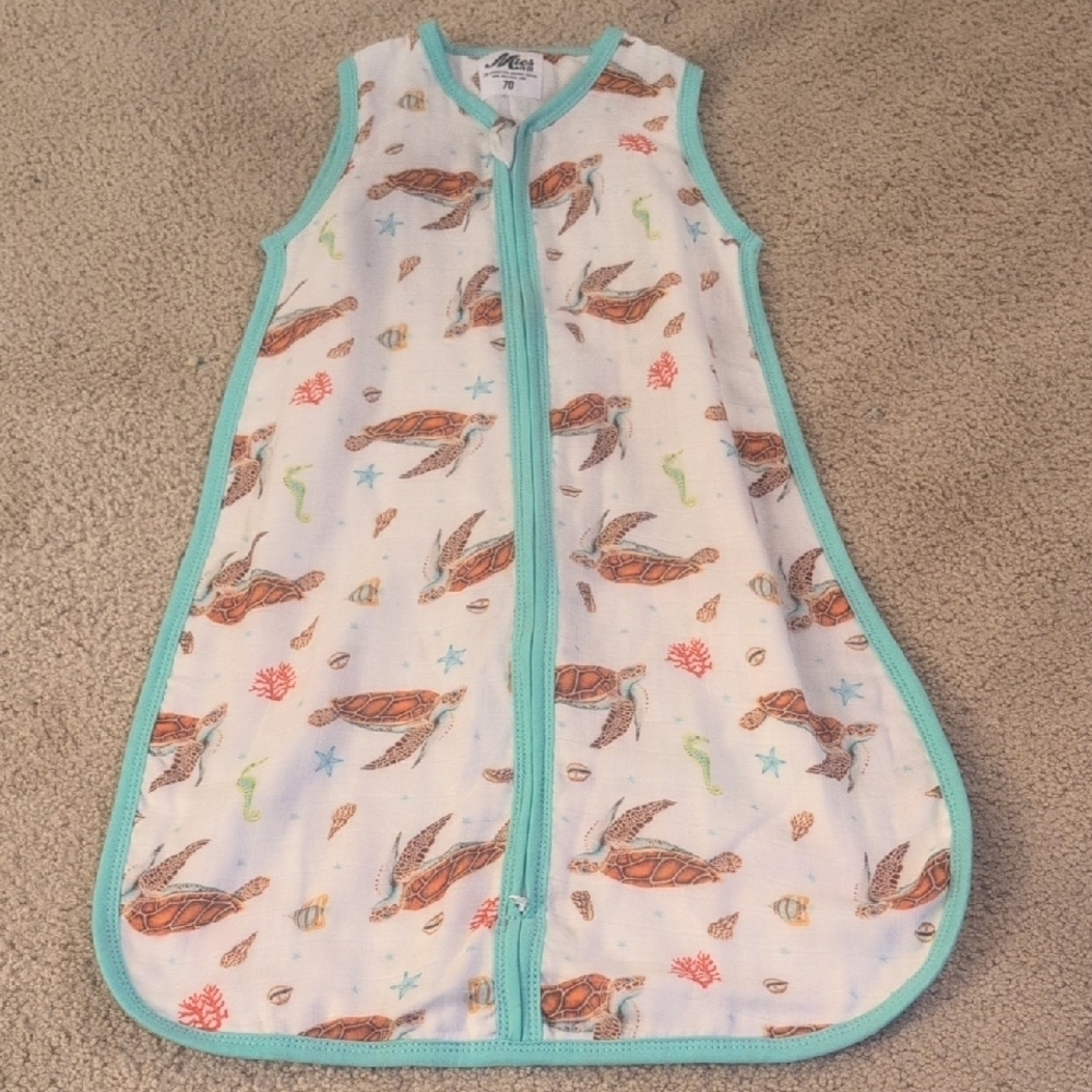 Mies To Go World Of Mies Bamboo & Organic Cotton Ocean Sleep Sack Size 3-6 Month